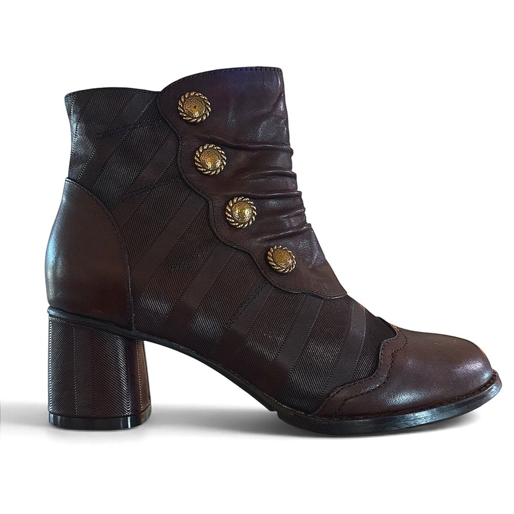 L'Artiste Estretta Leather Ankle Boots Sz 37